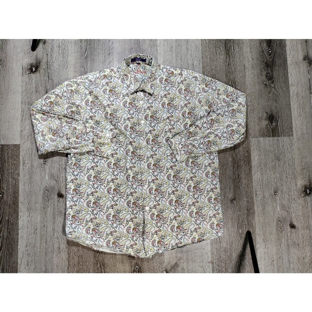 Alan Flusser Men's Paisley Shirt Medium